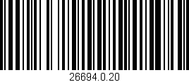 Código de barras (EAN, GTIN, SKU, ISBN): '26694.0.20'