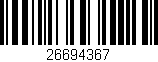 Código de barras (EAN, GTIN, SKU, ISBN): '26694367'
