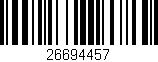 Código de barras (EAN, GTIN, SKU, ISBN): '26694457'