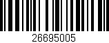 Código de barras (EAN, GTIN, SKU, ISBN): '26695005'