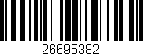 Código de barras (EAN, GTIN, SKU, ISBN): '26695382'