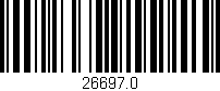 Código de barras (EAN, GTIN, SKU, ISBN): '26697.0'