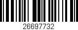 Código de barras (EAN, GTIN, SKU, ISBN): '26697732'