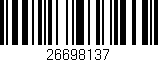 Código de barras (EAN, GTIN, SKU, ISBN): '26698137'