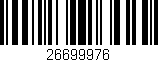 Código de barras (EAN, GTIN, SKU, ISBN): '26699976'