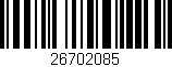 Código de barras (EAN, GTIN, SKU, ISBN): '26702085'