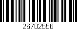 Código de barras (EAN, GTIN, SKU, ISBN): '26702556'