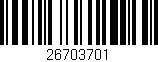Código de barras (EAN, GTIN, SKU, ISBN): '26703701'