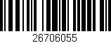 Código de barras (EAN, GTIN, SKU, ISBN): '26706055'