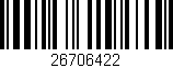 Código de barras (EAN, GTIN, SKU, ISBN): '26706422'