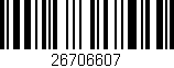 Código de barras (EAN, GTIN, SKU, ISBN): '26706607'