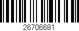 Código de barras (EAN, GTIN, SKU, ISBN): '26706681'