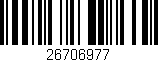 Código de barras (EAN, GTIN, SKU, ISBN): '26706977'