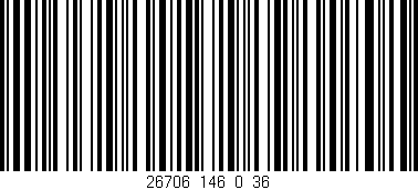 Código de barras (EAN, GTIN, SKU, ISBN): '26706_146_0_36'