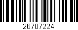 Código de barras (EAN, GTIN, SKU, ISBN): '26707224'