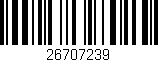 Código de barras (EAN, GTIN, SKU, ISBN): '26707239'