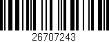 Código de barras (EAN, GTIN, SKU, ISBN): '26707243'