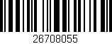 Código de barras (EAN, GTIN, SKU, ISBN): '26708055'