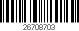 Código de barras (EAN, GTIN, SKU, ISBN): '26708703'