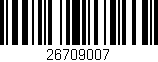 Código de barras (EAN, GTIN, SKU, ISBN): '26709007'