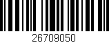 Código de barras (EAN, GTIN, SKU, ISBN): '26709050'