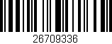 Código de barras (EAN, GTIN, SKU, ISBN): '26709336'