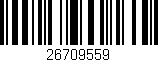 Código de barras (EAN, GTIN, SKU, ISBN): '26709559'