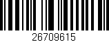 Código de barras (EAN, GTIN, SKU, ISBN): '26709615'