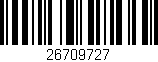 Código de barras (EAN, GTIN, SKU, ISBN): '26709727'