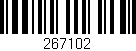 Código de barras (EAN, GTIN, SKU, ISBN): '267102'