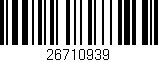 Código de barras (EAN, GTIN, SKU, ISBN): '26710939'