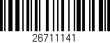 Código de barras (EAN, GTIN, SKU, ISBN): '26711141'