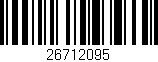 Código de barras (EAN, GTIN, SKU, ISBN): '26712095'