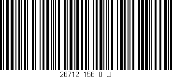 Código de barras (EAN, GTIN, SKU, ISBN): '26712_156_0_U'