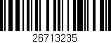 Código de barras (EAN, GTIN, SKU, ISBN): '26713235'