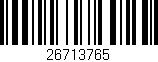 Código de barras (EAN, GTIN, SKU, ISBN): '26713765'