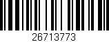 Código de barras (EAN, GTIN, SKU, ISBN): '26713773'