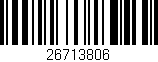 Código de barras (EAN, GTIN, SKU, ISBN): '26713806'