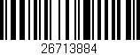 Código de barras (EAN, GTIN, SKU, ISBN): '26713884'