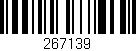 Código de barras (EAN, GTIN, SKU, ISBN): '267139'