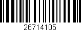 Código de barras (EAN, GTIN, SKU, ISBN): '26714105'