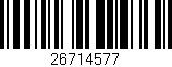 Código de barras (EAN, GTIN, SKU, ISBN): '26714577'