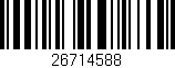 Código de barras (EAN, GTIN, SKU, ISBN): '26714588'