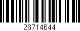 Código de barras (EAN, GTIN, SKU, ISBN): '26714644'