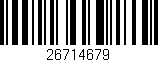 Código de barras (EAN, GTIN, SKU, ISBN): '26714679'