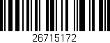 Código de barras (EAN, GTIN, SKU, ISBN): '26715172'