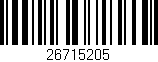 Código de barras (EAN, GTIN, SKU, ISBN): '26715205'