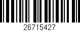 Código de barras (EAN, GTIN, SKU, ISBN): '26715427'