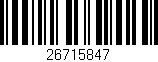 Código de barras (EAN, GTIN, SKU, ISBN): '26715847'
