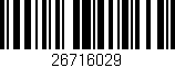 Código de barras (EAN, GTIN, SKU, ISBN): '26716029'